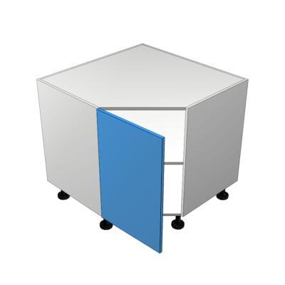 1 door on angle hinged left