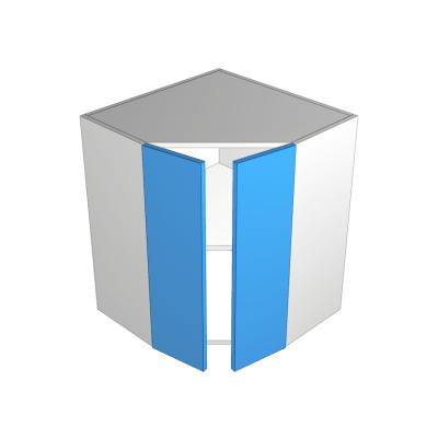 2 door angled overhead cabinet