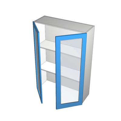 appliance 2 glass door cabinet