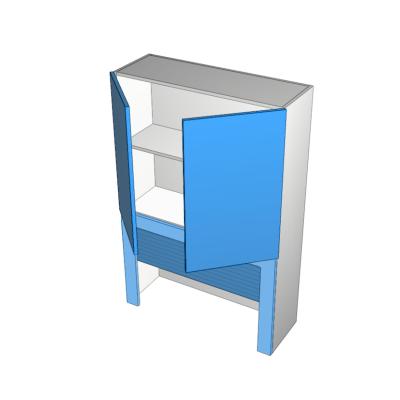 2 doors with rollerdoor and frame