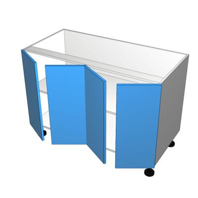 4 doors 2 pair cabinet