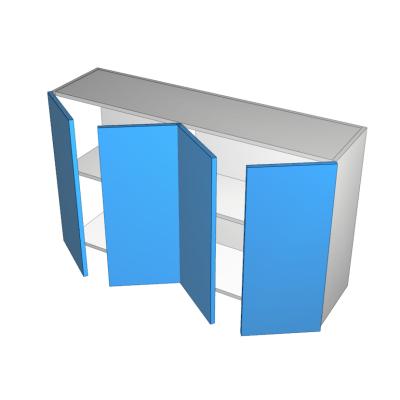 4 door overhead cabinet