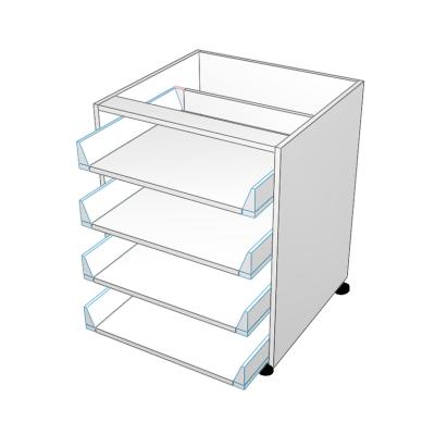4 equal drawer no drawer fronts