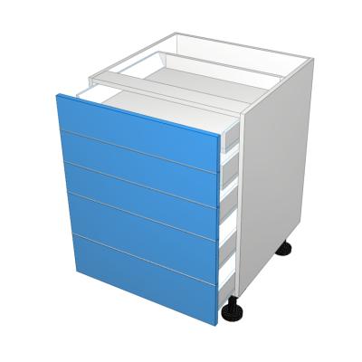 5 drawers all not equal