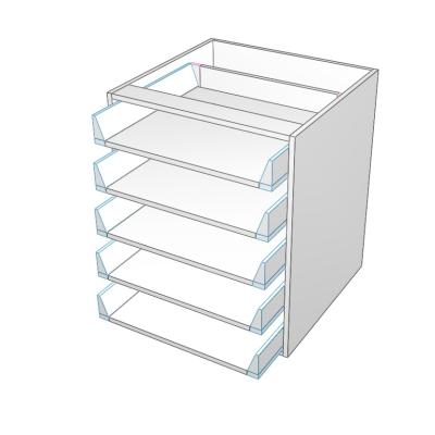 5 drawers not equal carcass only