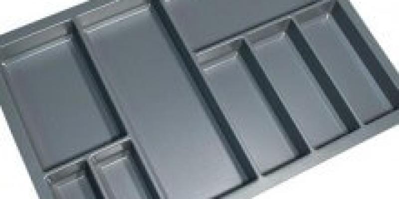 800mm grey cutlery tray