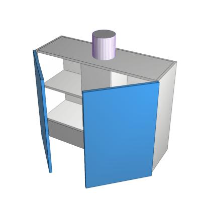 900mm rangehood ducted