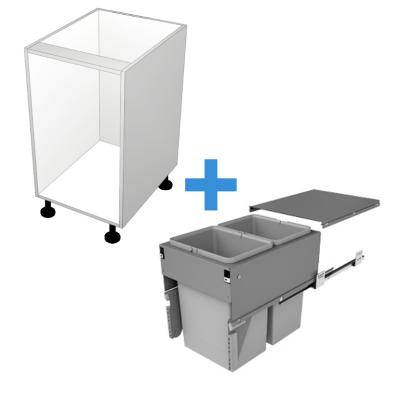 Bin Cabinet with 400mm Sige Bin_No Door