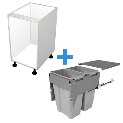 in Cabinet with 450mm Sige Bin Kit No Door