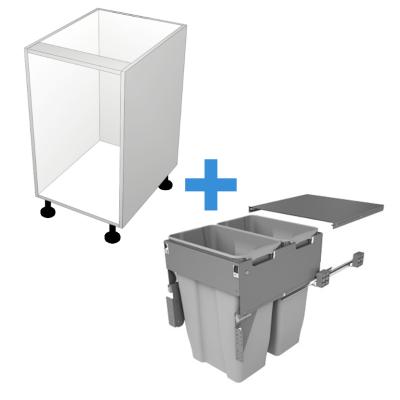 Bin Cabinet with 500mm Sige Bin Kit No Door