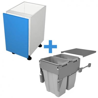 Bin Cabinet with 500mm Sige Bin Kit