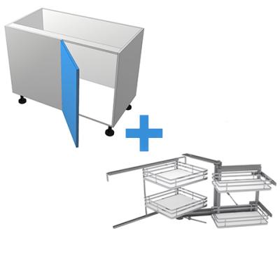 Blind Corner - Hinged Left with SIGE Corner Pull out