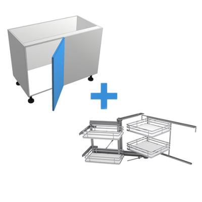 Blind Corner - Hinged Right with SIGE Corner Pull out