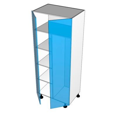 2 door broom cabinet left shelves