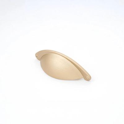 brushed brass drawer pull