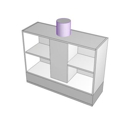 Carcass-Only-900mm-rangehood-ducted-(Slide-Out)