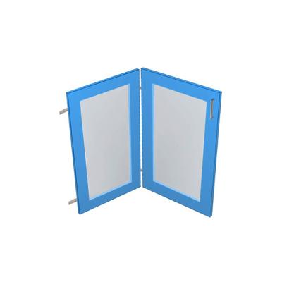corner glass panel door
