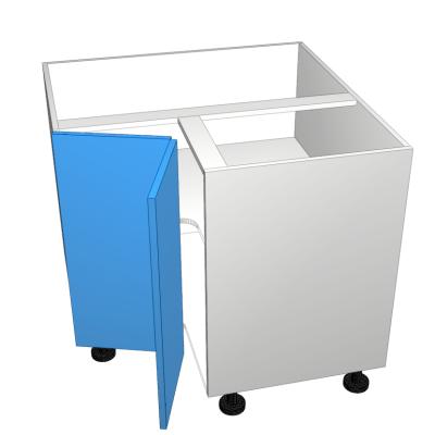 floor cabinet open corner hinged left