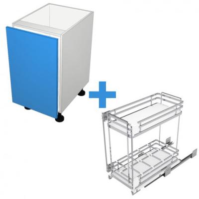 Floor Cabinet with 300mm Sige Spice Rack