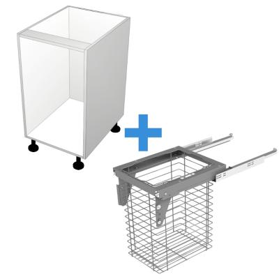 Laundry Cabinet with 600mm Sige Basket No Door