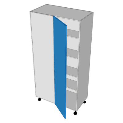 1 door blind corner hinged left pantry