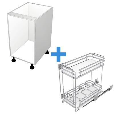 Pull Out Cabinet with 300mm Sige Spice Rack No Door