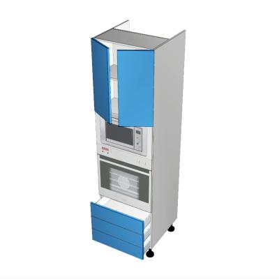 Walloven - 2 Door - 3 Drawers - Microwave and oven