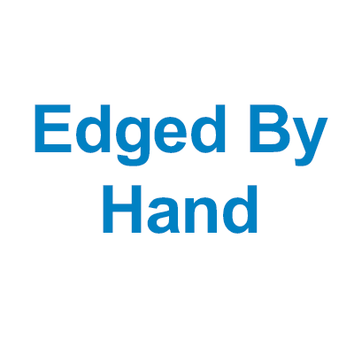 edged by hand